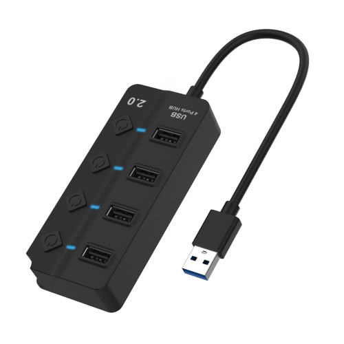 Onten 5301 USB 3.0 Male to 4 USB 2.0 Female Splitter Extender with ...