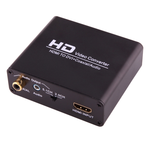 NEWKENG X5 HDMI to DVI with Audio 3.5mm Coaxial Output Video Converter, EU Plug pcf8591 pcf8591t 8 bit analog to digital digital to analog converter chip sop16 patch