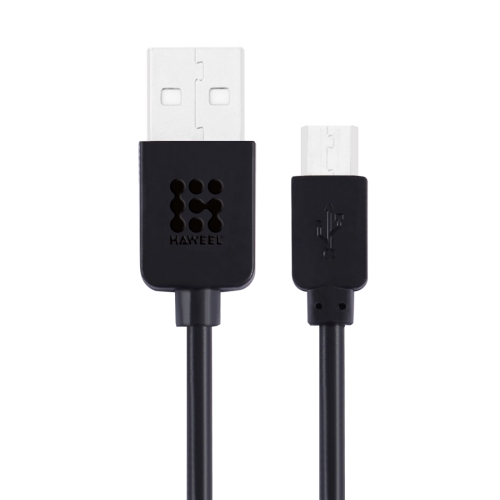 HAWEEL 3m High Speed Micro USB to USB Data Sync Charging Cable, For Samsung, Xiaomi, Huawei, LG, HTC, The Devices with Micro USB Port(Black) usams us sj652 pd 30w usb c type c to 8 pin aluminum alloy digital display fast charging elbow data cable length 1 2m black