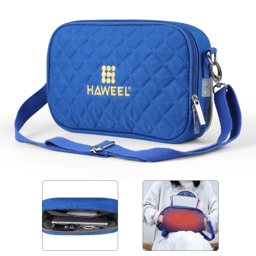 

HAWEEL Messenger Shoulder Small Bag Digital Tablet Phone Warmer Storage Bag with Hand Warmer(Blue)