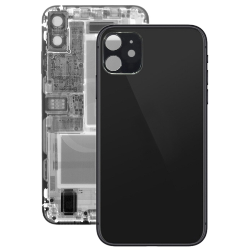 Glass Battery Back Cover for iPhone 11(Black) for oneplus 7 pro original battery back cover grey