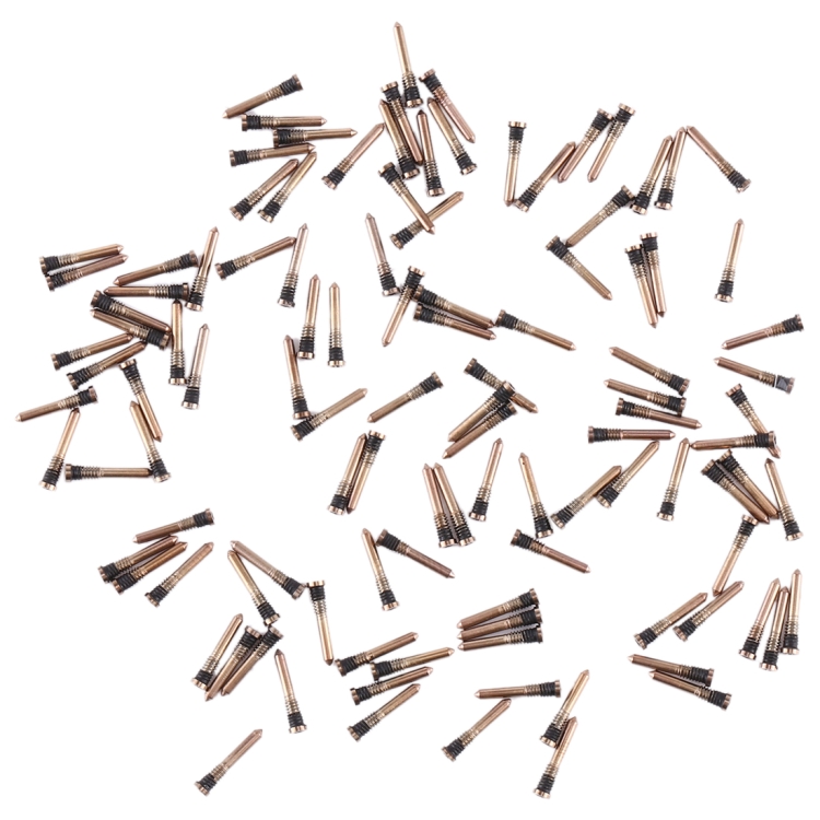 

100 PCS Charging Port Screws for iPhone 11 / 11 Pro / 11 Pro Max(Gold)