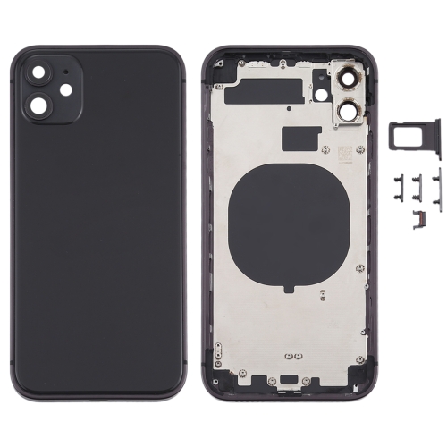 

Back Housing Cover with Appearance Imitation of iP12 for iPhone 11(Black)