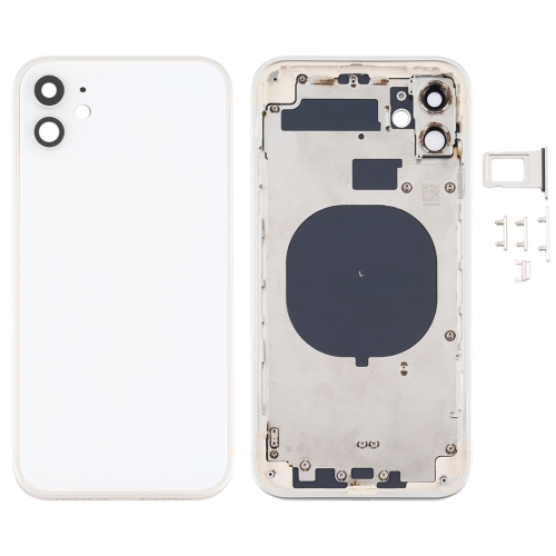 

Back Housing Cover with Appearance Imitation of iP12 for iPhone 11(White)