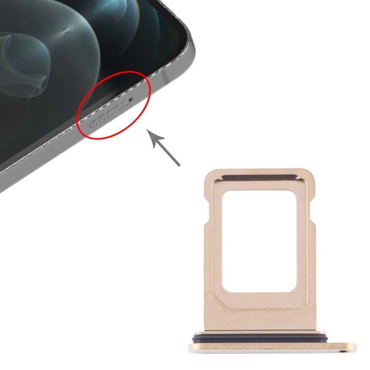

SIM Card Tray + SIM Card Tray for iPhone 12 Pro(Gold)