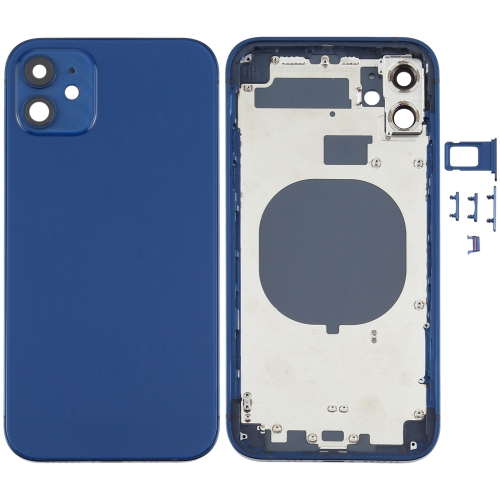 

Back Housing Cover with Appearance Imitation of iP12 for iPhone 11(Blue)