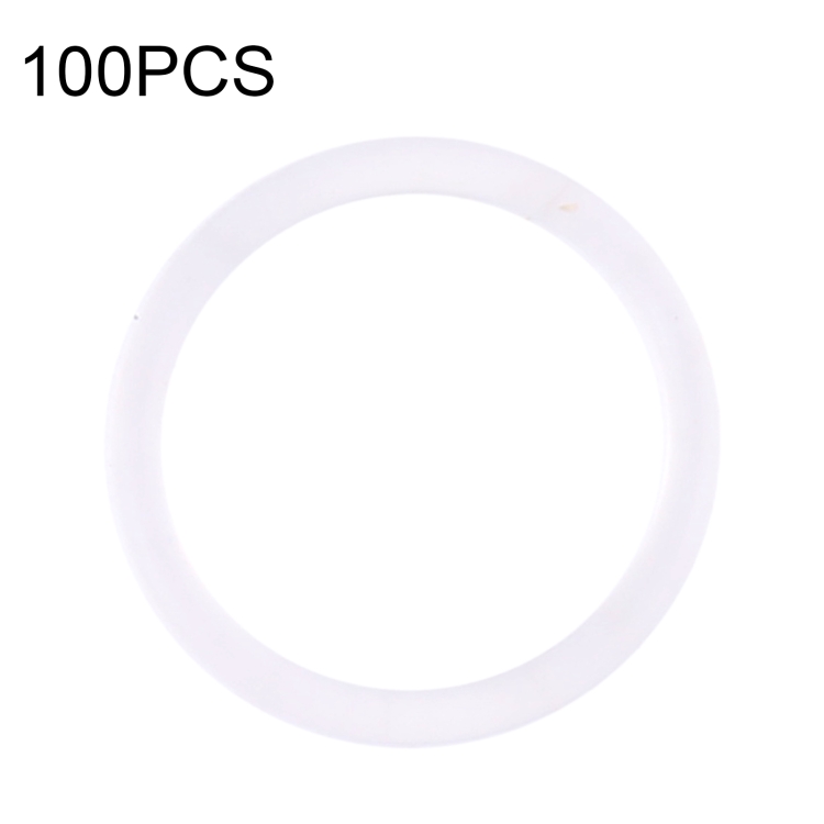 

100 PCS Rear Camera Waterproof Rings for iPhone X-12 Pro Max (White)