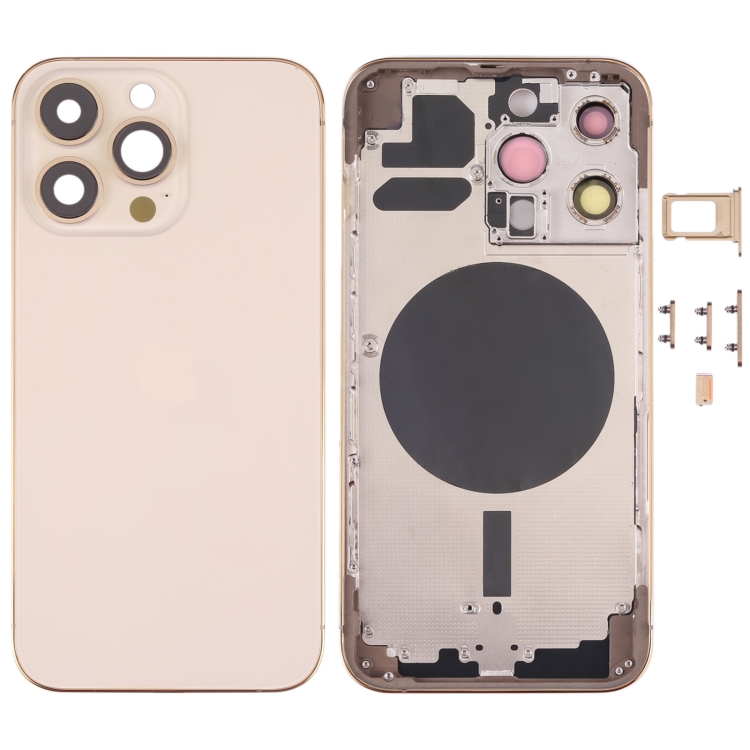 

Back Housing Cover with SIM Card Tray & Side Keys & Camera Lens for iPhone 13 Pro(Gold)