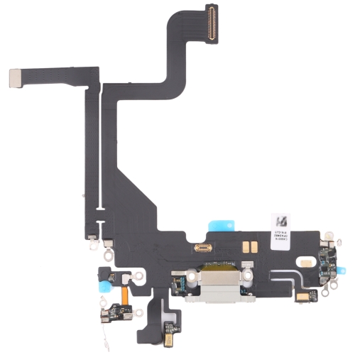 For iPhone 13 Pro Charging Port Flex Cable (White) oem front facing camera module proximity light sensor flex cable for iphone 11 11p 11promax