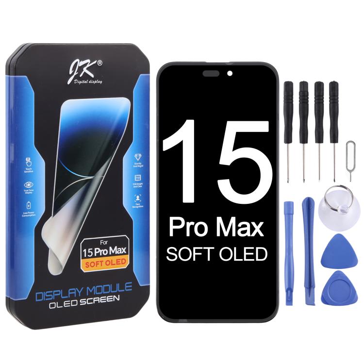 

JK Soft OLED LCD Screen For iPhone 15 Pro Max