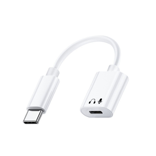 

USB-C / Type-C to 8 Pin Audio Adapter Cable for iPhone 15 Series (White)