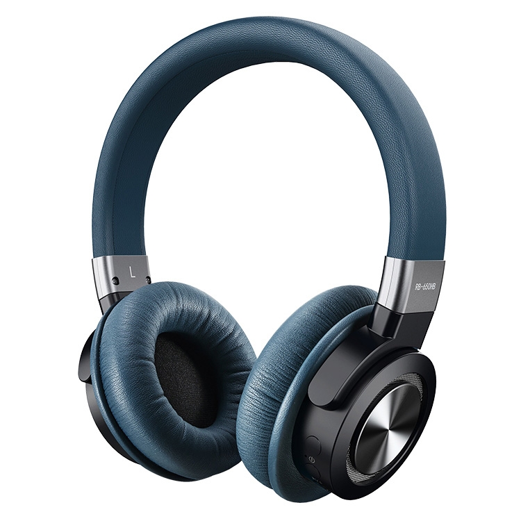 REMAX RB650HB Bluetooth V5.0 Stereo Music Headphone (Navy Blue)