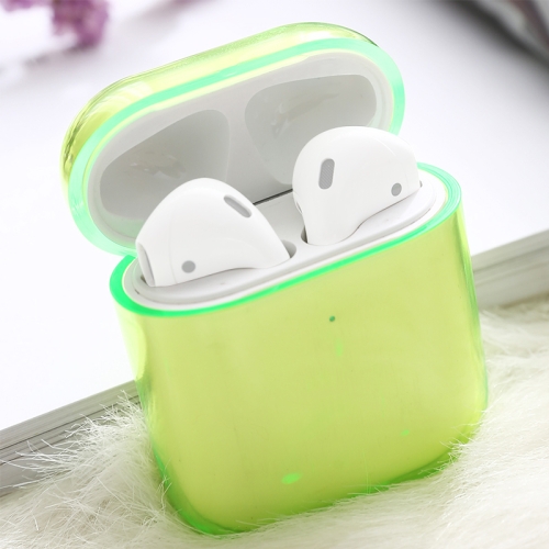 

For AirPods 1 / 2 PC Wireless Earphone Protective Case Cover(Green)