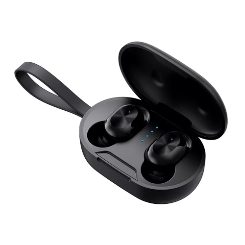 

ETE-15 Waterproof Bluetooth 5.0 Binaural Touch Control TWS Wireless Earphones (Black)