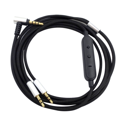 

ZS0096 Wired Control Version Headphone Audio Cable for Sol Republic Master Tracks HD V8 V10 V12 X3 (Black)