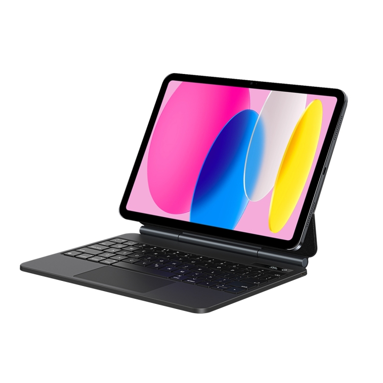 

For iPad 10th Gen 10.9 2022 Baseus Brilliance Original Bluetooth Keyboard Tablet Case with Digital Display (Dark Gray)