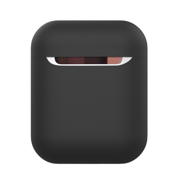

Wireless Earphones Shockproof Liquid Silicone Protective Case for Apple AirPods 1 / 2(Black)