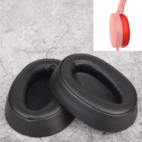 

2 PCS For Sony MDR-100ABN / WH-H900N Earphone Cushion Cover Earmuffs Replacement Earpads with Mesh(Black)