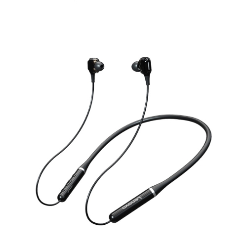 

Original Lenovo XE66 Intelligent Noise Reduction 8D Subwoofer Magnetic Neck-mounted Sports Bluetooth Earphone, Support Hands-free Call (Black)