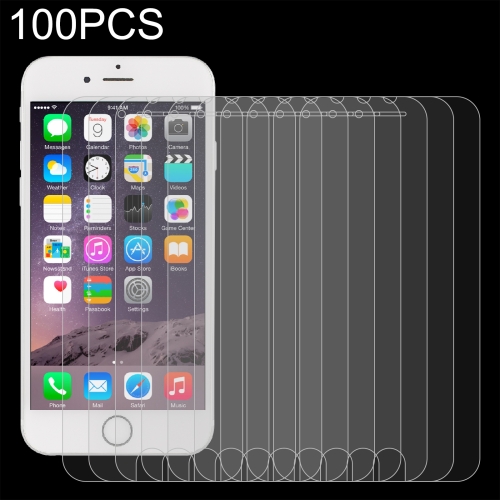 

100 PCS for iPhone 8 / 7 / 6 / 6S 0.26mm 9H Surface Hardness 2.5D Explosion-proof Tempered Glass Non-full Screen Film