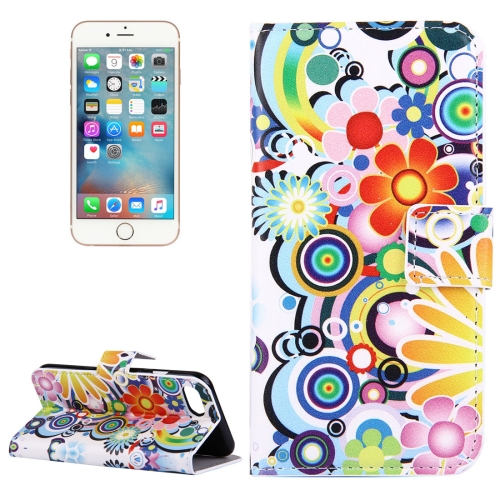 

For iPhone 8 & 7 Fireworks Pattern Leather Case with Holder & Card Slots & Wallet