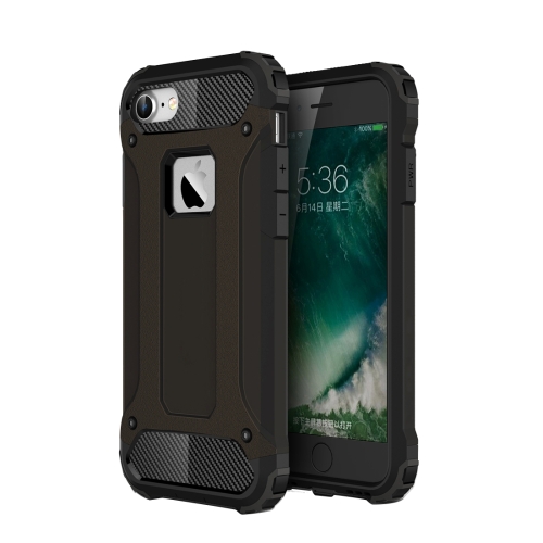 For iPhone 7 Armor TPU + PC Combination Phone Case(Black)