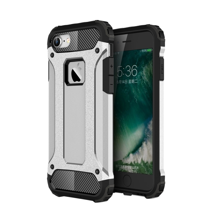 

For iPhone 8 & 7 Tough Armor TPU + PC Combination Case(Silver)