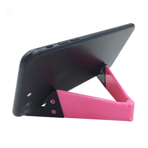 

10 PCS V Shape Universal Mobile Phone Tablet Bracket Holder (Pink)