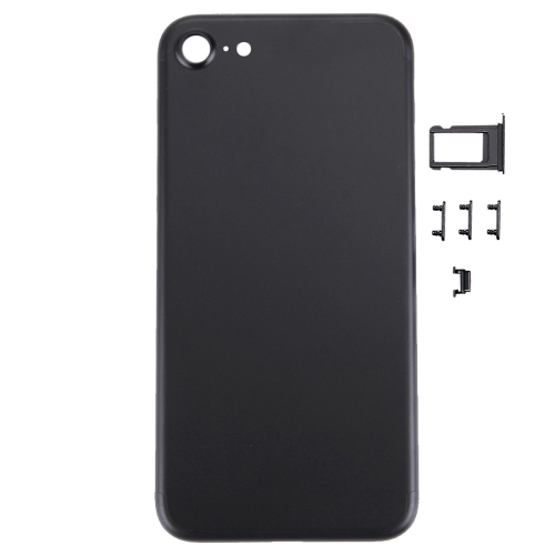 

5 in 1 for iPhone 7 (Back Cover + Card Tray + Volume Control Key + Power Button + Mute Switch Vibrator Key) Full Assembly Housing Cover(Black)