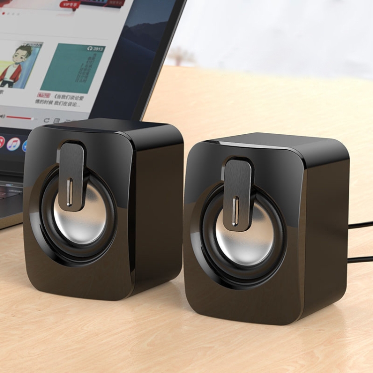 

A1 USB Mini High Volume Wired Speaker, Bluetooth Version(Black)