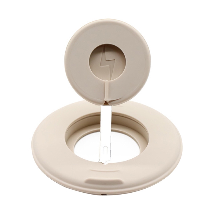 

2 in 1 Silicone Desktop Wireless Charger Telescopic Stand For iPhone / Watch Wireless Charger (Beige White)