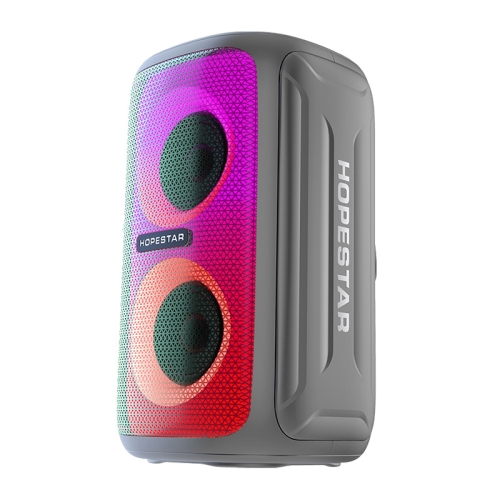 HOPESTAR Party 110 Mini Colorful Lights Wireless Bluetooth Speaker (Grey)