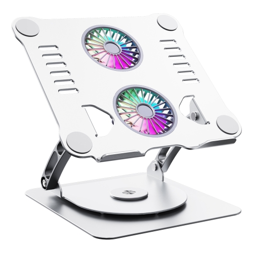 

R- JUST HZ13-1 Rotating Foldable Multi-Angle Aluminum Alloy Laptop Fan Bracket (Silver)