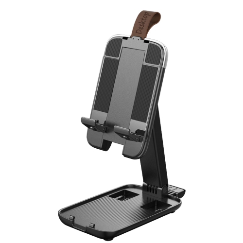 

Luggage-shaped Retractable Folding Desktop Stand for Mobile Phones and Tablets Under 13 inch (Black)