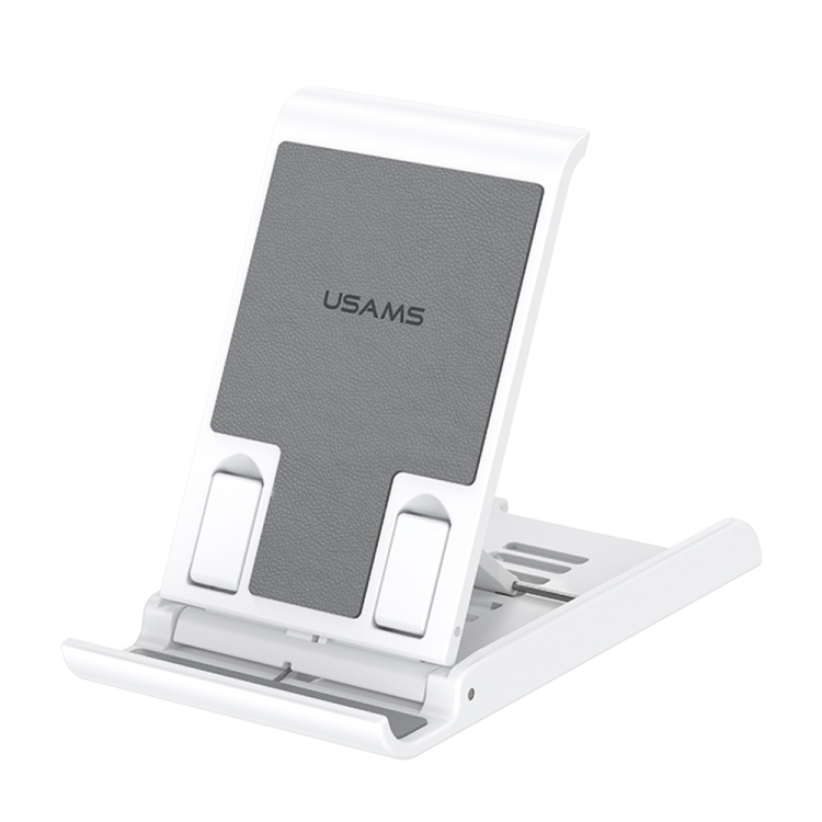 

USAMS US-ZJ073 Retractable Folding Desktop Tablet Phone Holder (White)