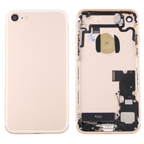 

Battery Back Cover Assembly with Card Tray for iPhone 7 (Gold)