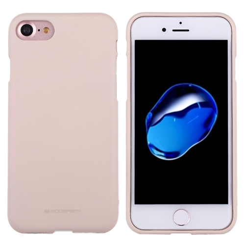 

GOOSPERY SOFT FEELING for iPhone 8 & 7 Liquid State TPU Drop-proof Soft Protective Back Cover Case (Apricot)