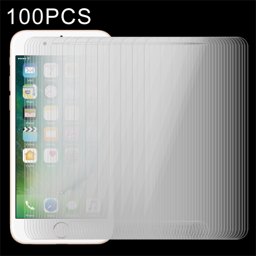 

100 PCS for iPhone 8 Plus & iPhone 7 Plus 0.26mm 9H Surface Hardness 2.5D Explosion-proof Tempered Glass Non-full Screen Film