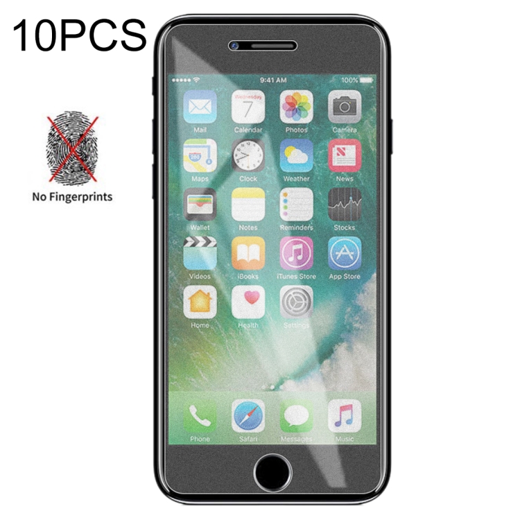 10 PCS Non-Full Matte Frosted Tempered Glass Film for iPhone