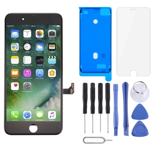 TFT LCD Screen for iPhone 7 Plus with Digitizer Full Assembly (Black) puluz wireless lavalier noise reduction reverb microphones for iphone ipad 8 pin receiver and dual microphones black