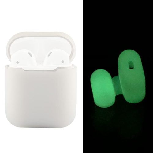 

Portable Wireless Bluetooth Earphone Silicone Protective Box Anti-lost Dropproof Storage Bag for Apple AirPods 1/2(Earphone is not Included)(Fluorescent Green)