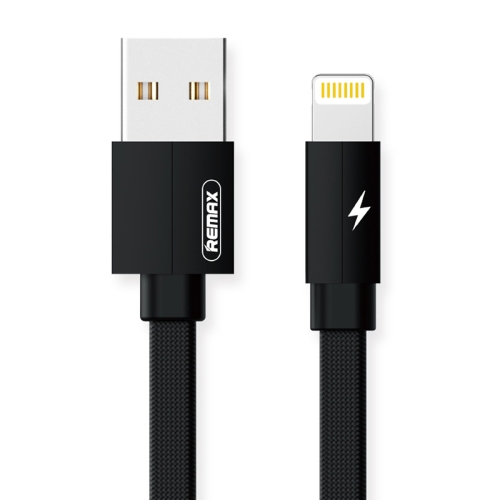 

REMAX RC-094i 2m 2.4A USB to 8 Pin Aluminum Alloy Braid Fast Charging Data Cable (Black)