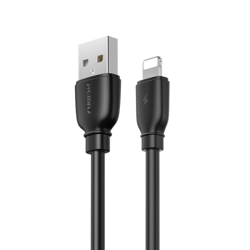

REMAX RC-138i 2.4A USB to 8 Pin Suji Pro Fast Charging Data Cable, Cable Length: 1m (Black)