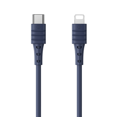 

REMAX RC-068i PD 20W Type-C / USB-C to 8 Pin High Elastic TPE Fast Charging Data Cable, Length: 1m(Blue)