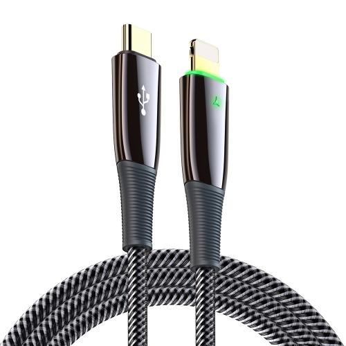 

DUX DUCIS K-IV Series Type-C to 8 Pin Braided PD Fast Charging Data Cable, Length: 3m (Black)