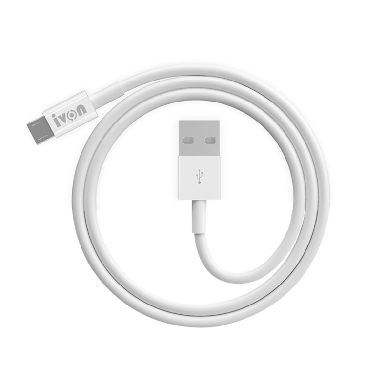 

IVON CA70 Micro USB Fast Charging Data Cable, Length: 1m(White)