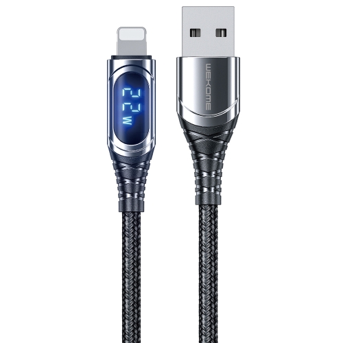 WK WDC-166i 6A 8 Pin Intelligent Digital Display Charging Data Cable, Length: 1m
