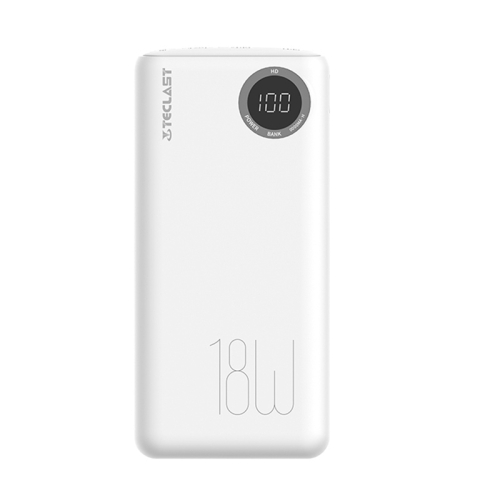 

TECLAST T100H Pro 10000mAh 18W PD Fast Charging Power Bank with Cable(White)