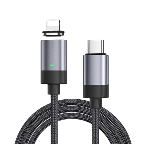 27W USB-C / Type-C to 8 Pin Fast Charging Magnetic Data Cable, Style: 1m Cable + Magnetic Head