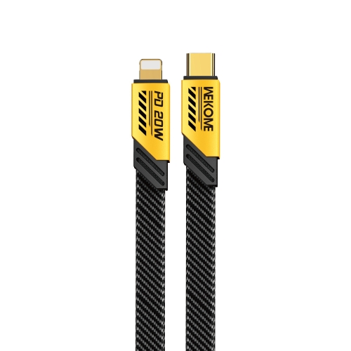 

WK WDC-191 Mech Series PD 20W USB-C/Type-C to 8 Pin Fast Charge Data Cable, Length: 1m(Yellow)